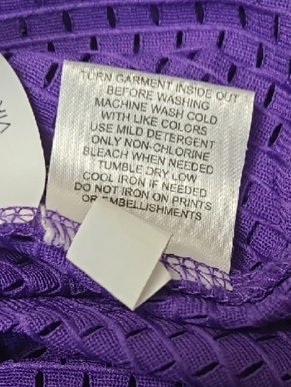 NFL Team Apparel Minnesota Vikings V neck Women's Mesh Team Jersey Top
